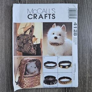 NEW McCall's 4128 Pet Accessories Pattern